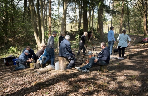 Team building outdoors'